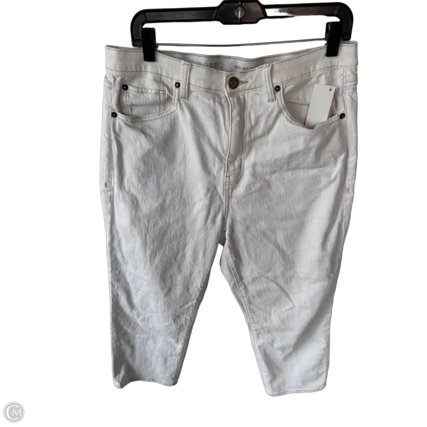 Jeans Cropped By Torrid In White Denim, Size: 12