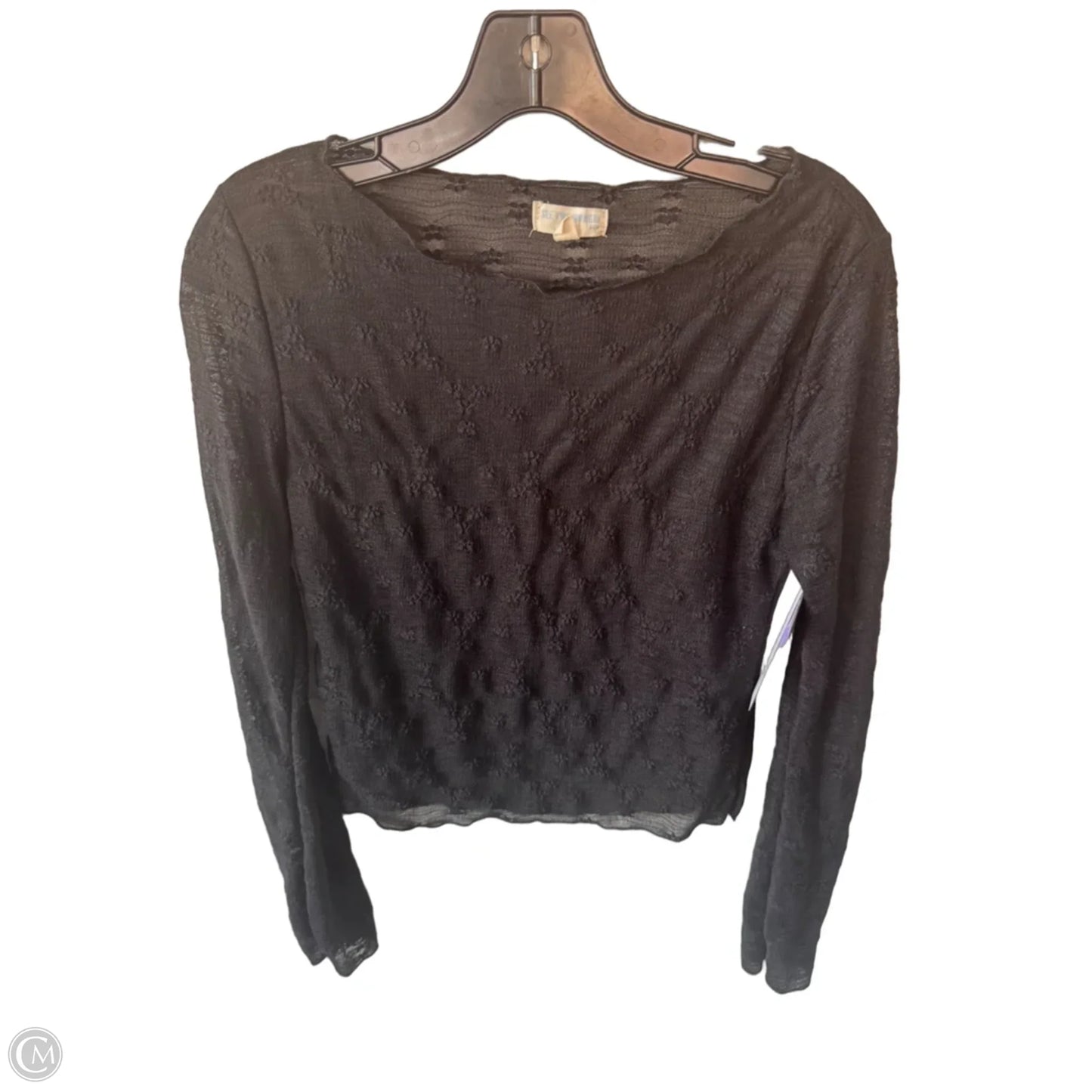 Top Long Sleeve By See You Monday In Black, Size: Xl