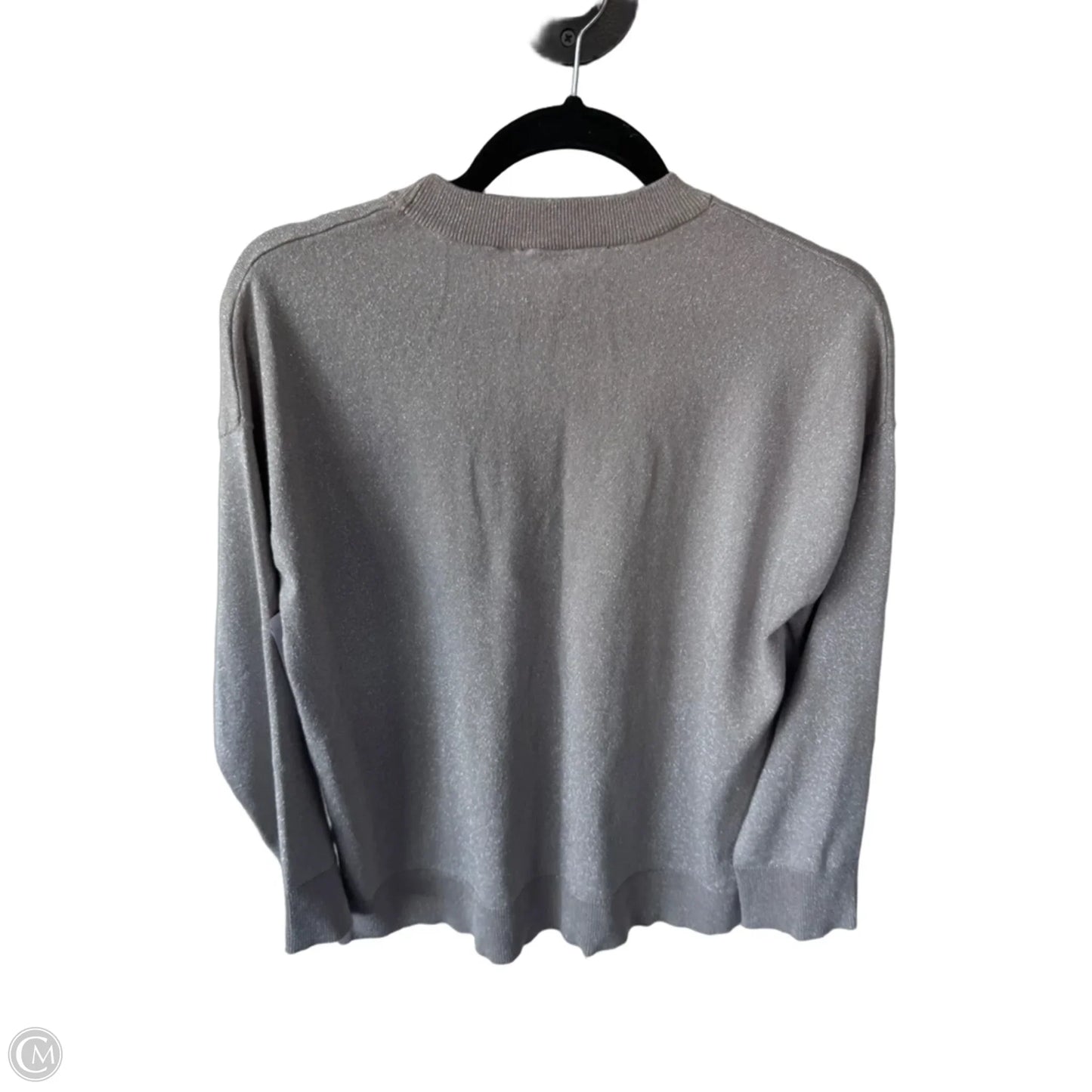 Sweater By T Tahari In Silver & Tan, Size: M