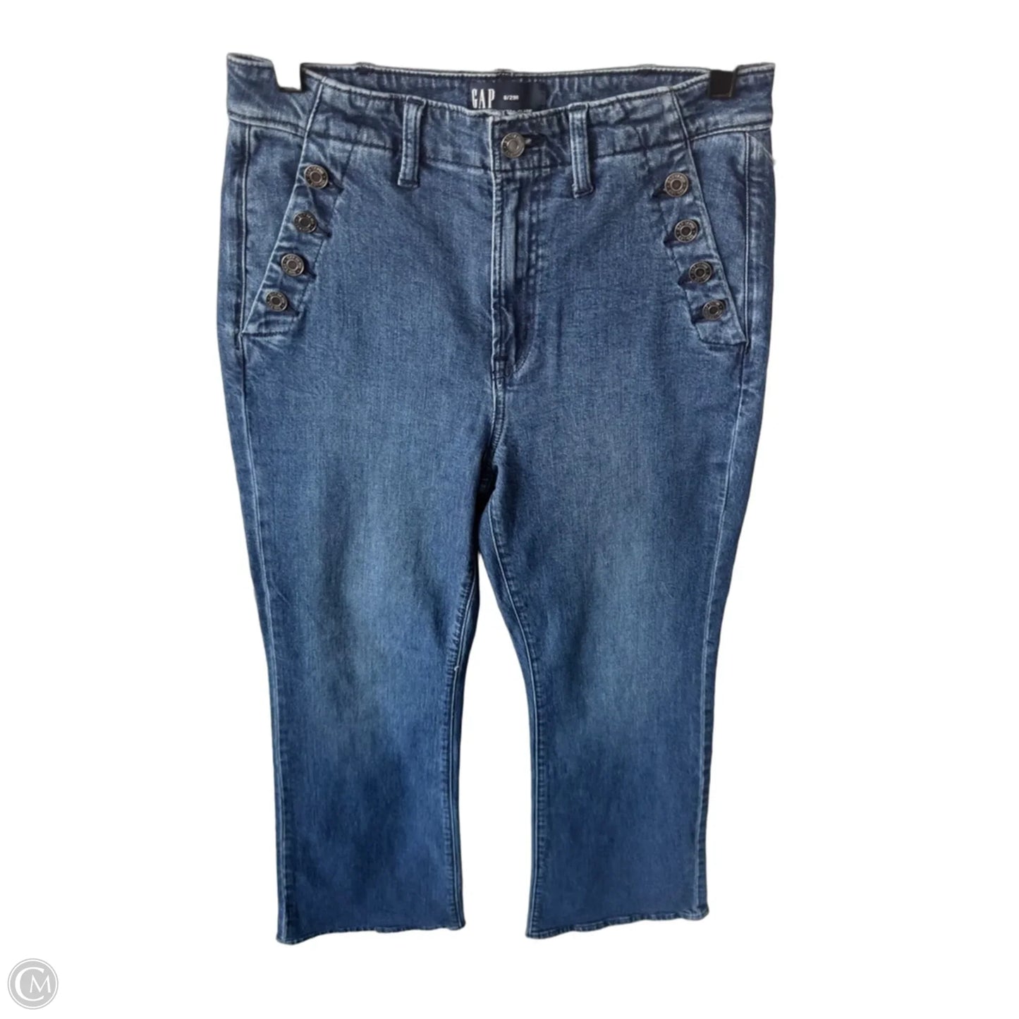 Jeans Flared By Gap In Blue Denim, Size: 8