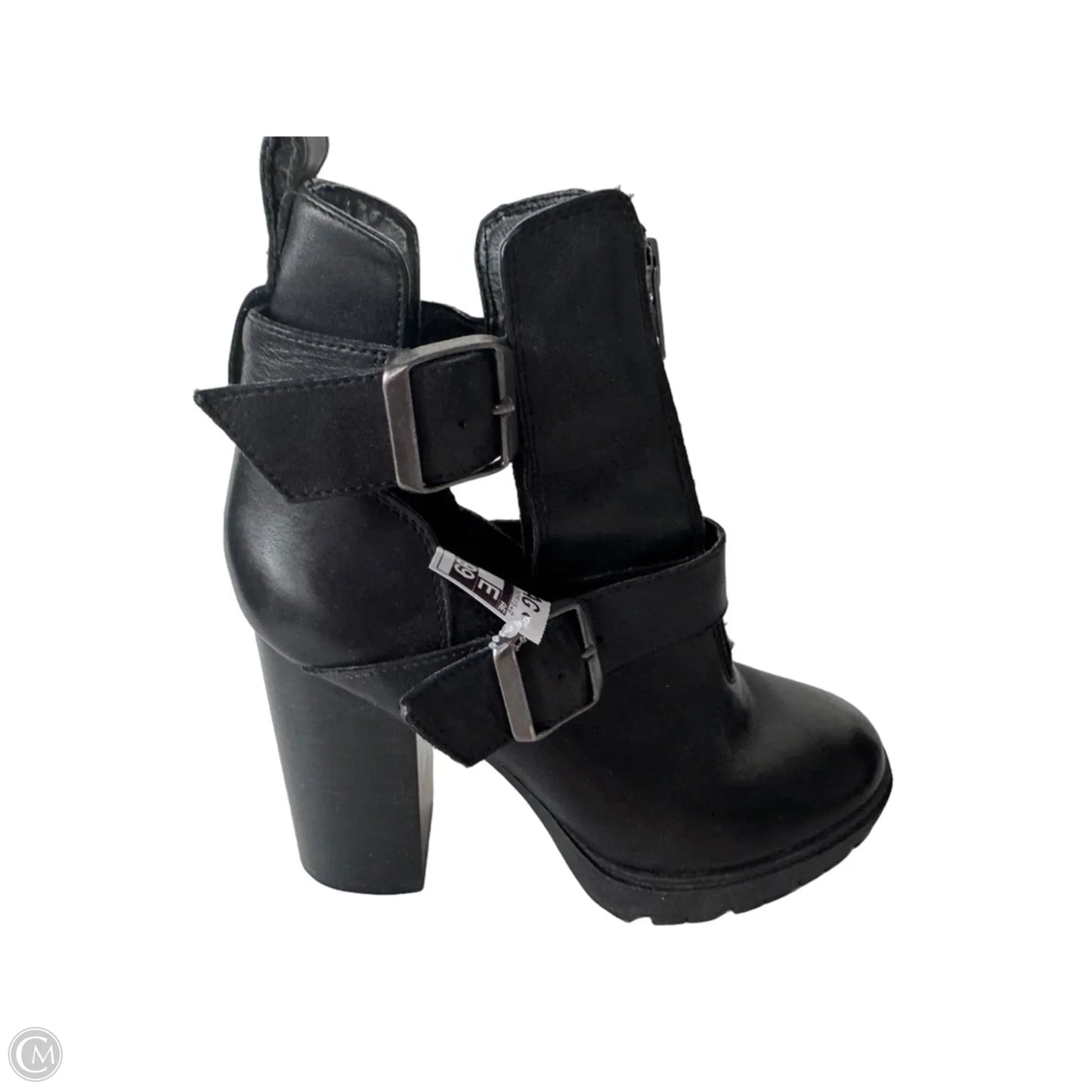 Boots Ankle Heels By Steve Madden In Black, Size: 8