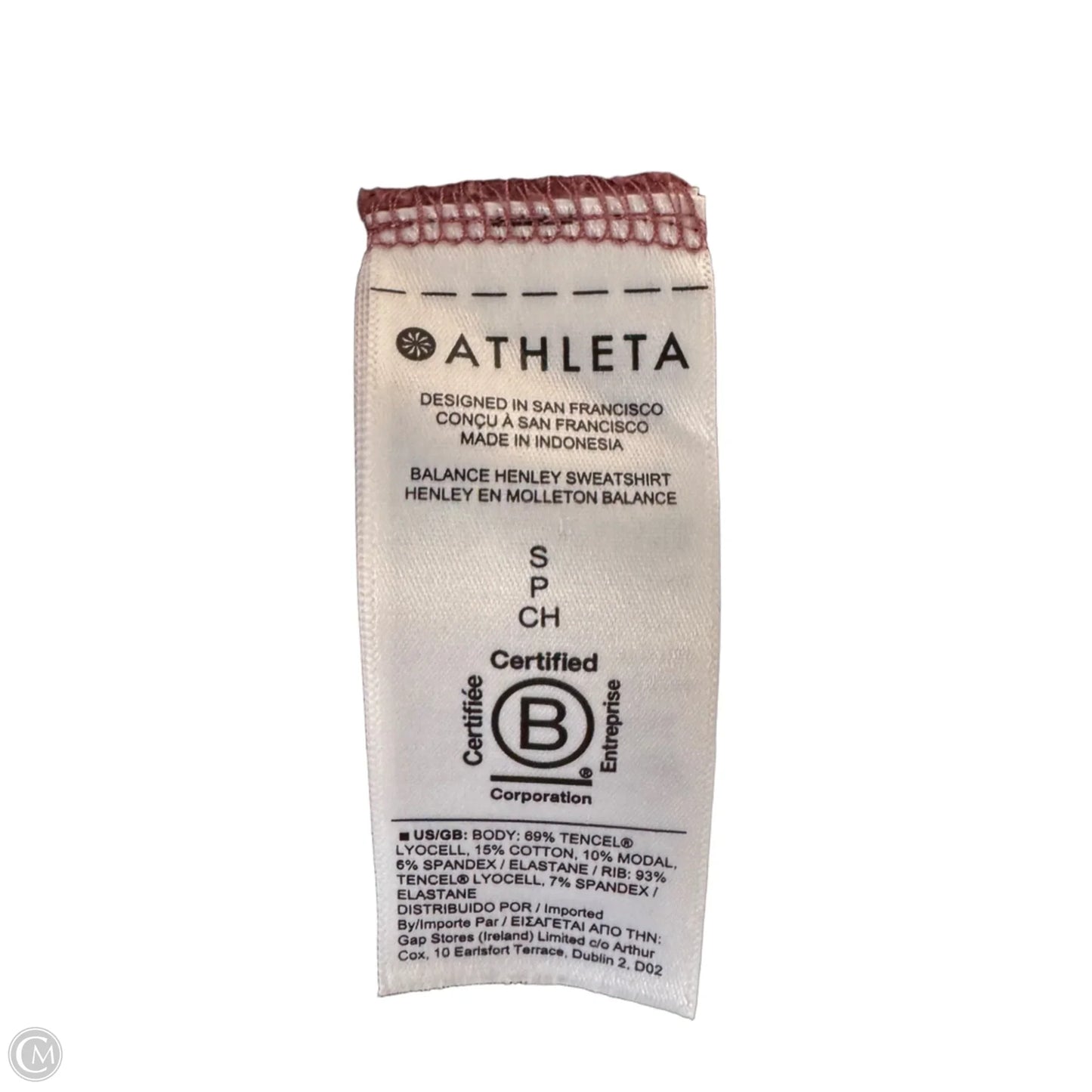 Athletic Sweatshirt Crewneck By Athleta In Red, Size: S