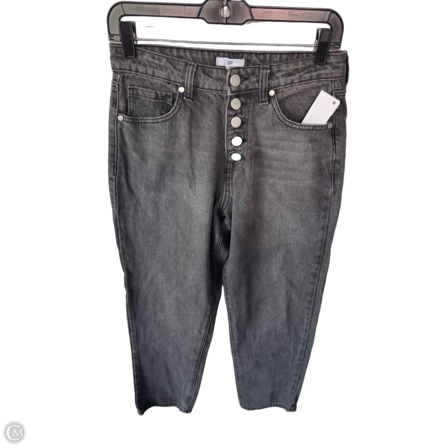 Jeans Straight By Bp In Black Denim, Size: 4