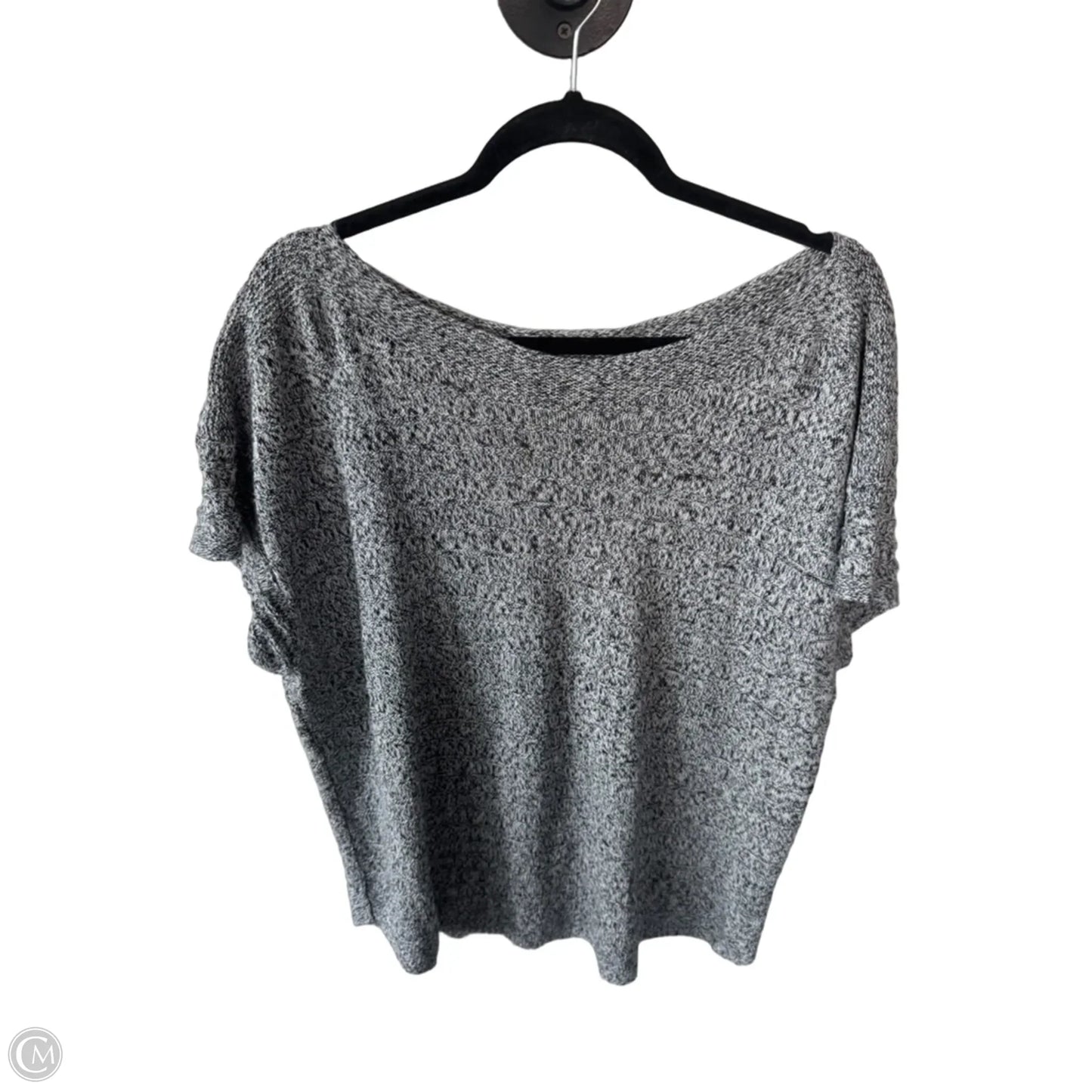 Sweater Short Sleeve By Talbots In Black & White, Size: Xl