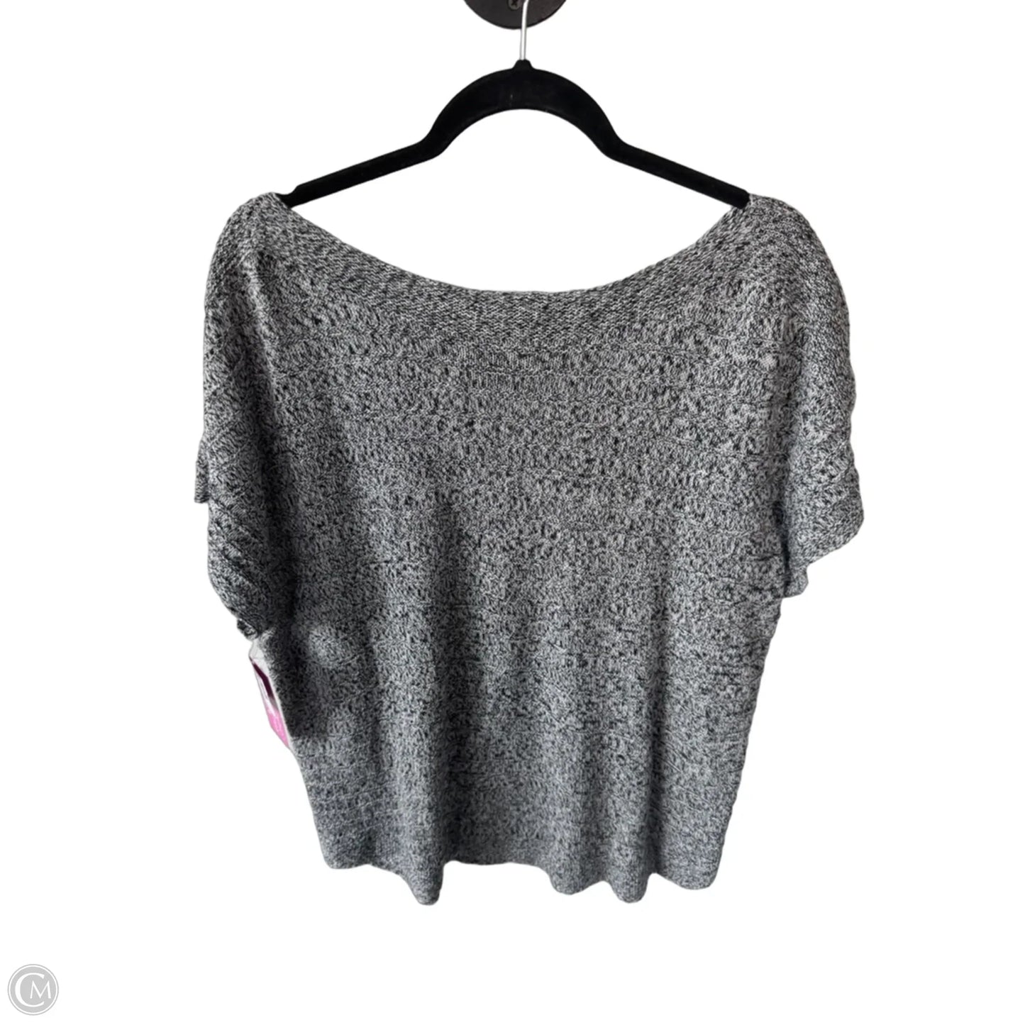 Sweater Short Sleeve By Talbots In Black & White, Size: Xl
