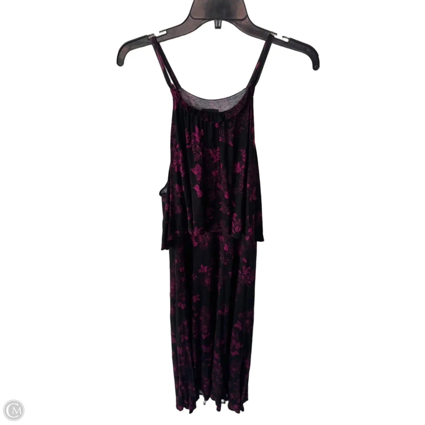 Dress Casual Maxi By Torrid In Black & Purple, Size: 1x