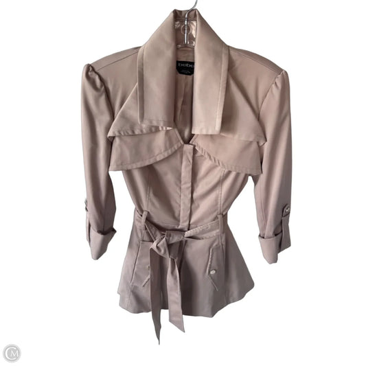 Coat Trench Coat By Bebe In Tan, Size: Xs