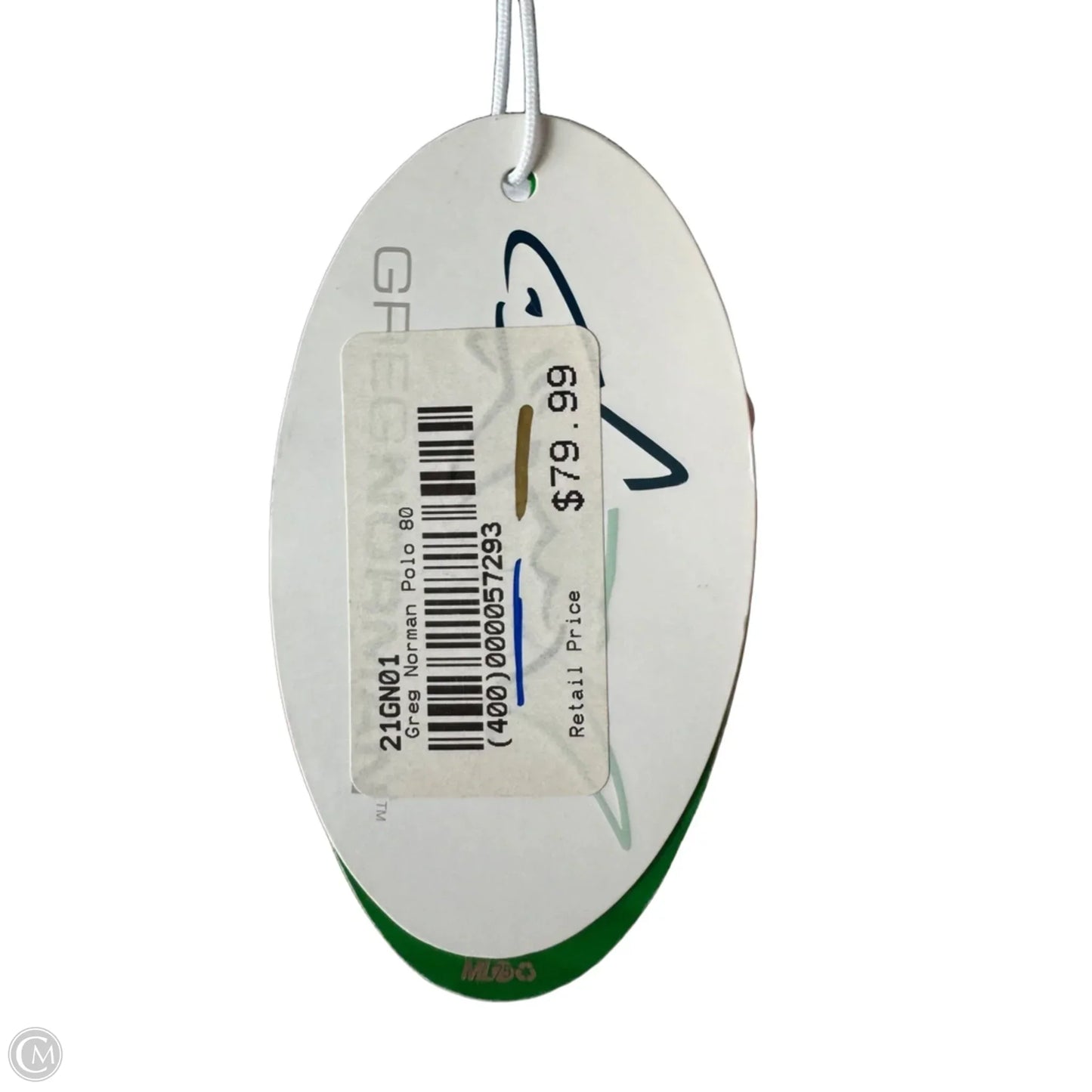 Athletic Tank Top By Greg Norman In Blue & White, Size: L