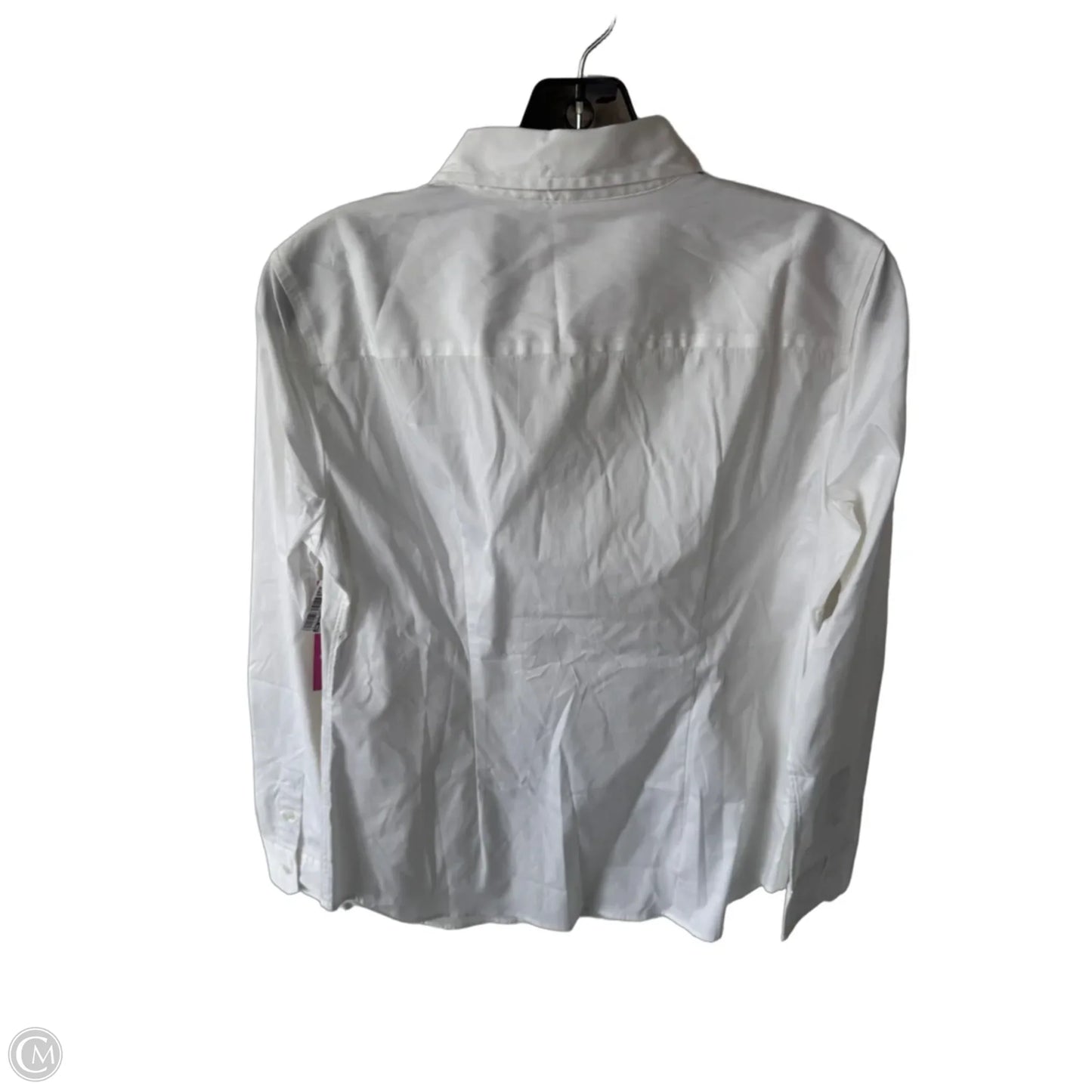Top Long Sleeve By Ann Taylor In White, Size: S