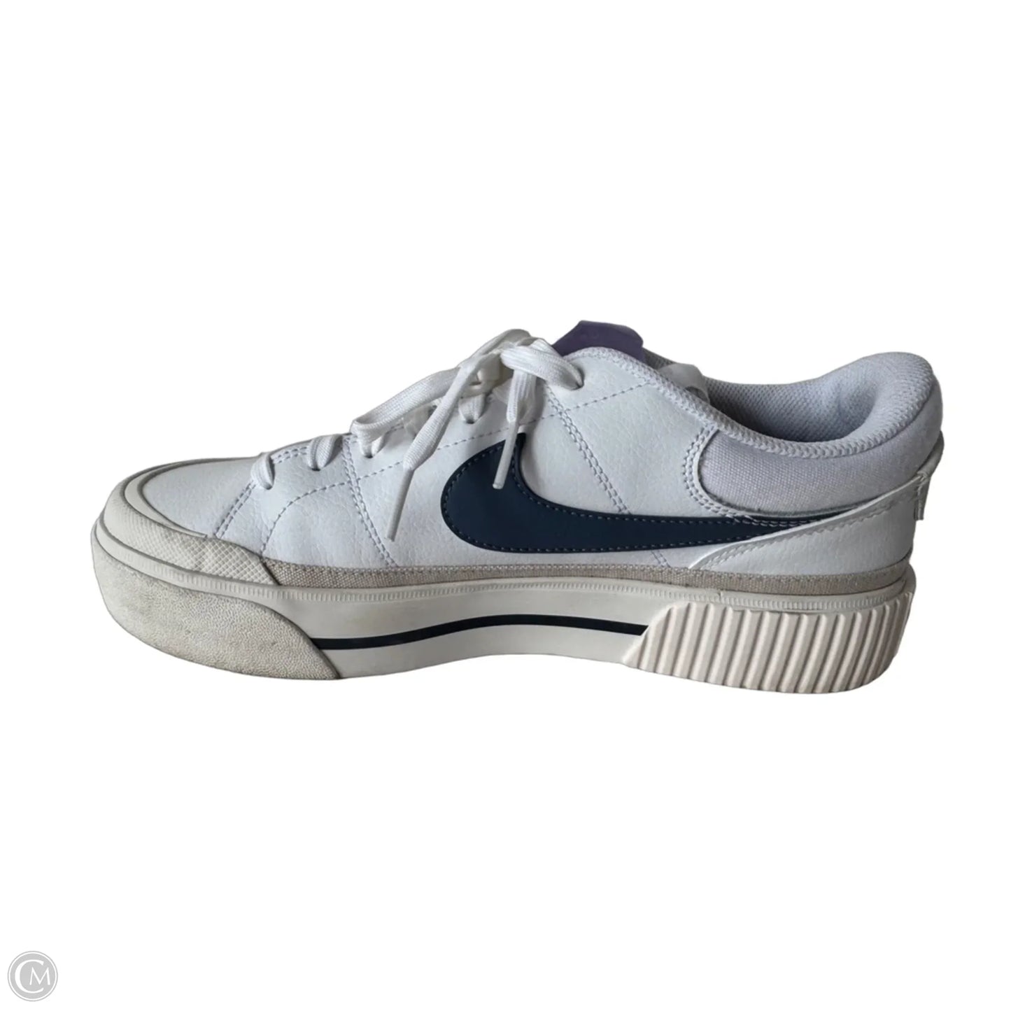 Shoes Sneakers By Nike In Blue & White, Size: 10