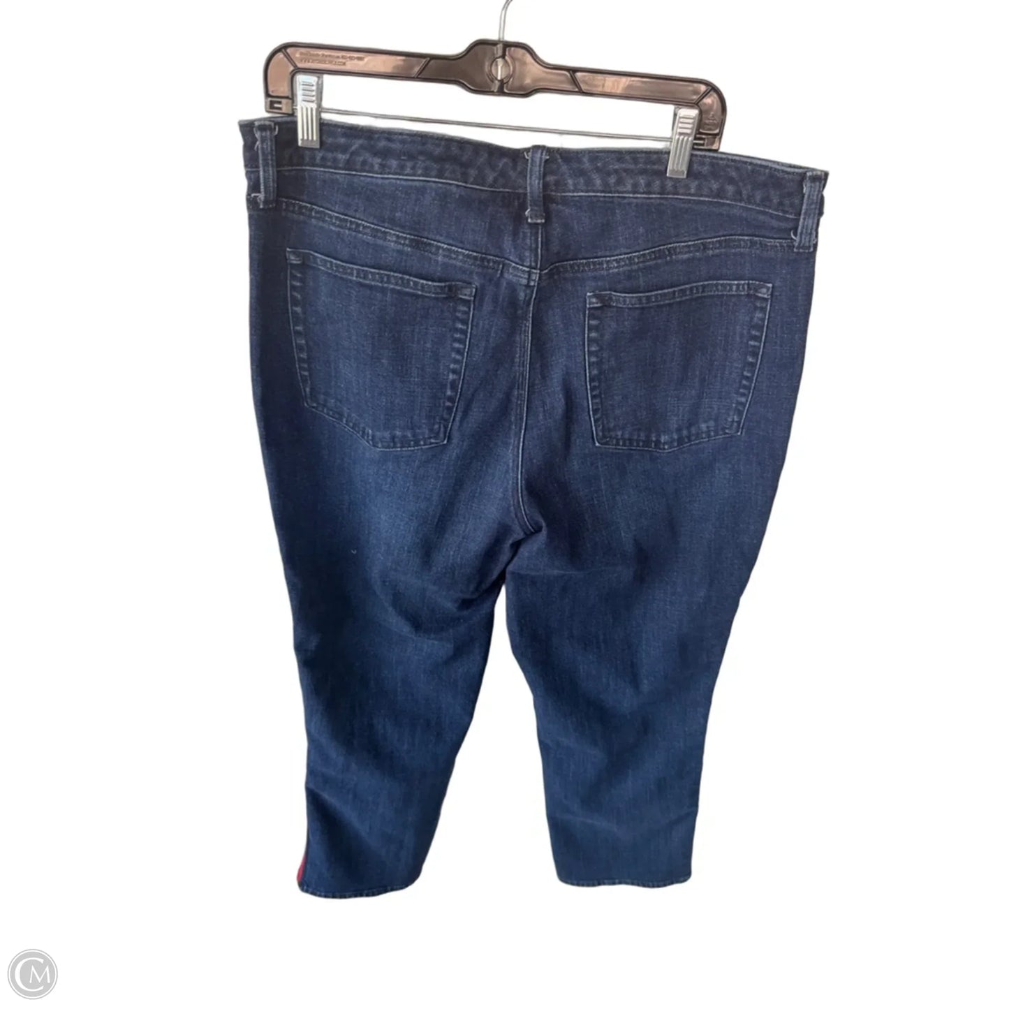 Jeans Straight By Talbots In Blue Denim, Size: 16