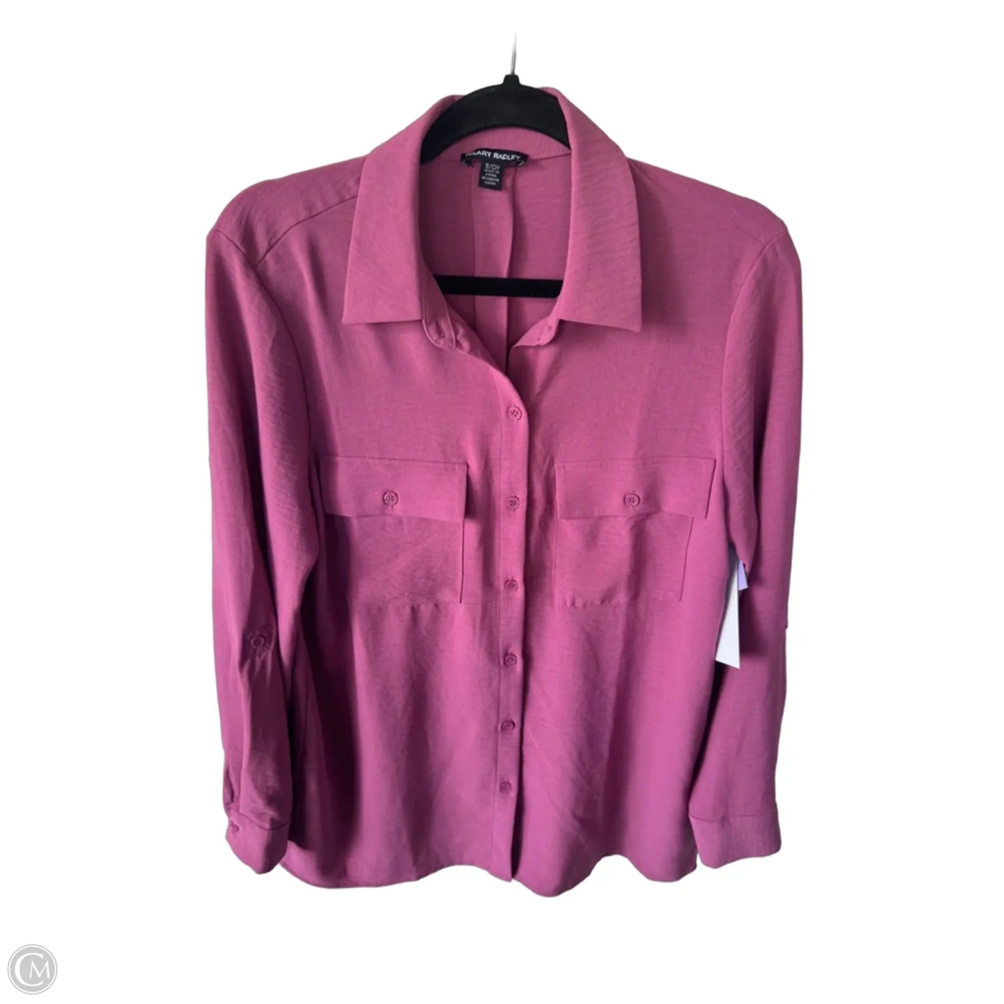 Top Long Sleeve By Hilary Radley In Pink, Size: S