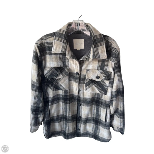 Jacket Shirt By Thread And Supply In Grey & Tan, Size: Xs