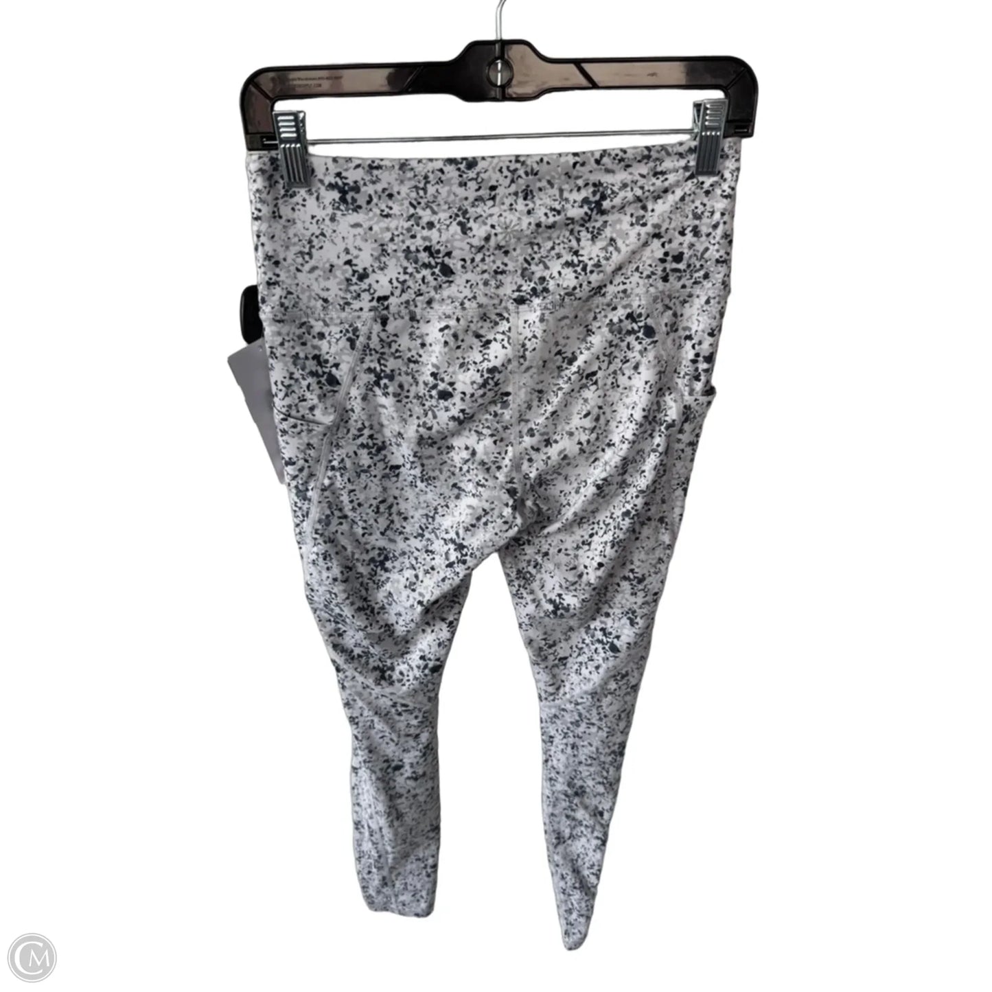 Athletic Leggings By Athleta In Grey & White, Size: 4