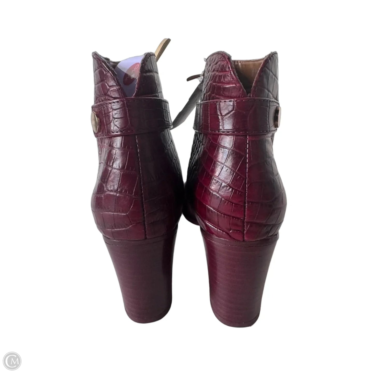 Boots Ankle Heels By Franco Sarto In Red, Size: 8