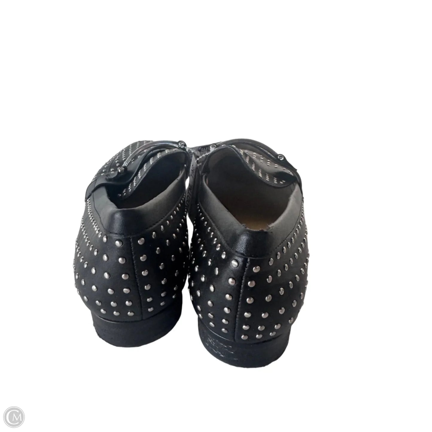 Shoes Flats By Enzo Angiolini In Black & Silver, Size: 7.5