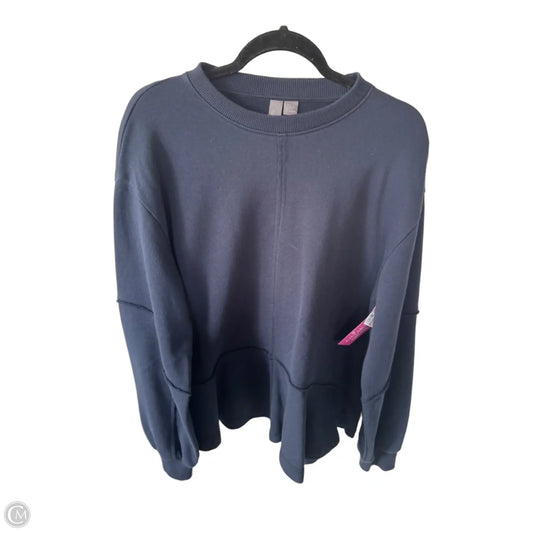 Athletic Sweatshirt Crewneck By Sweaty Betty In Blue, Size: M