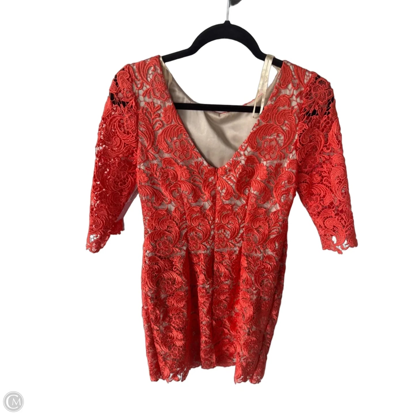 Dress Party Short By Eliza J In Orange & Tan, Size: S
