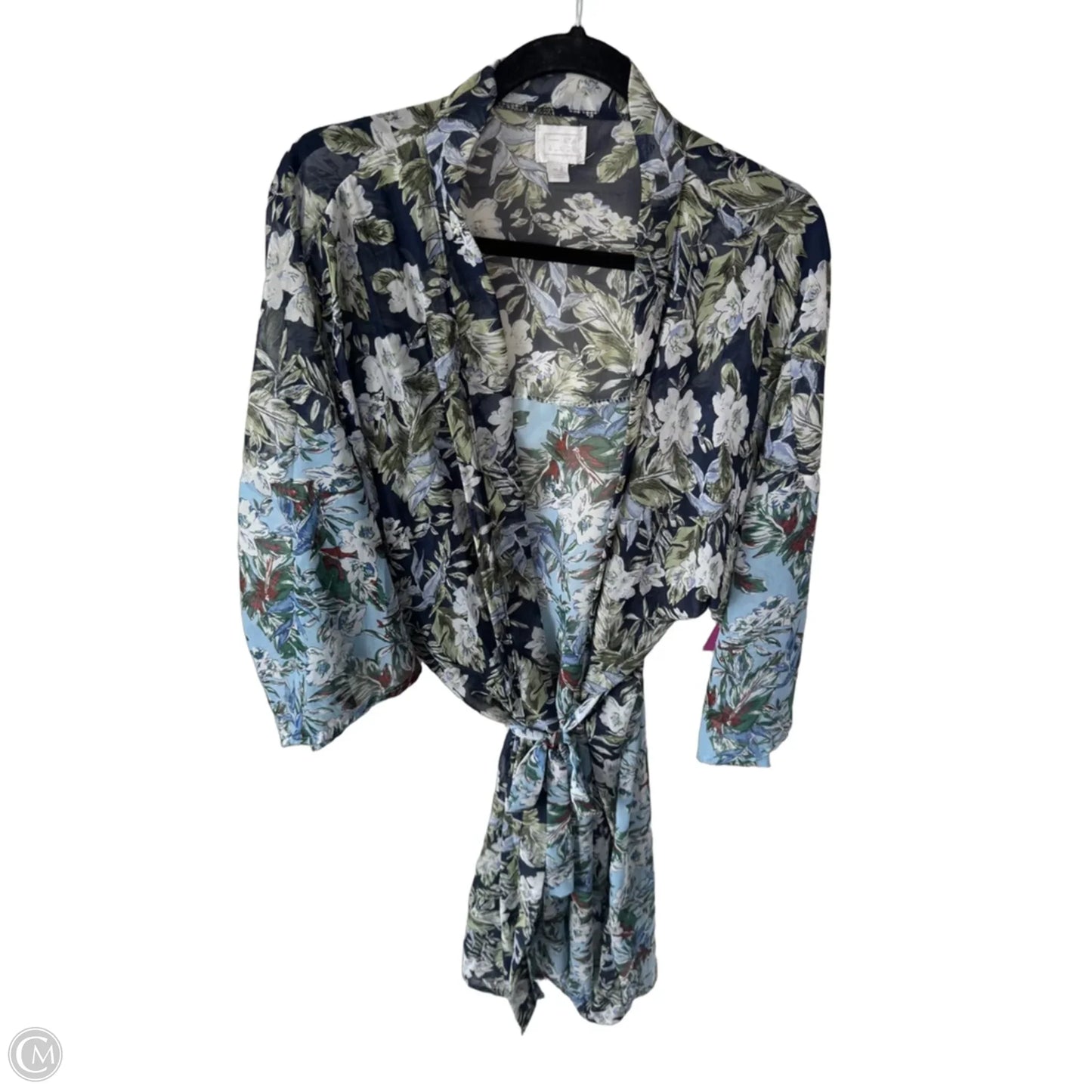 Kimono By 14th And Union In Blue & Green, Size: Osfm