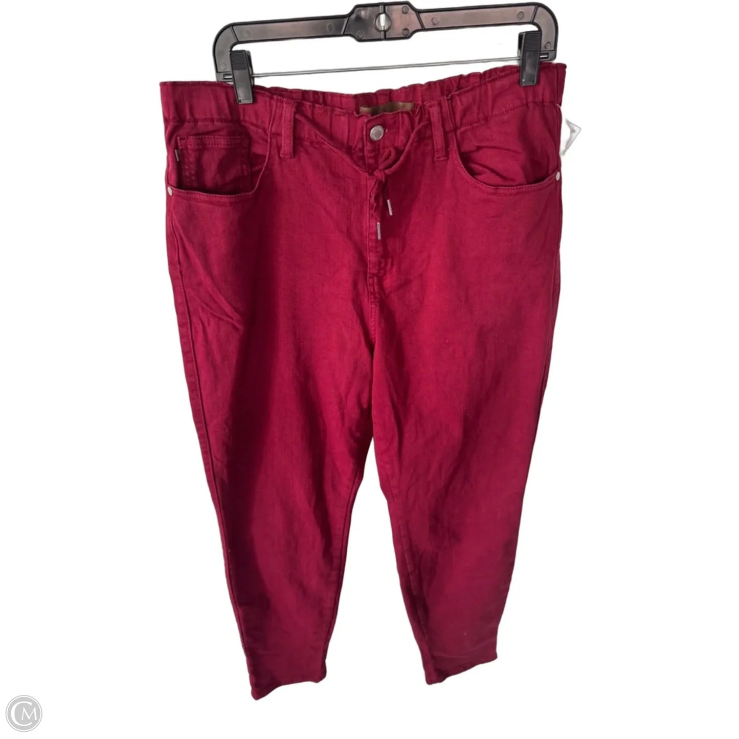 Jeans Straight By Judy Blue In Red Denim, Size: 14