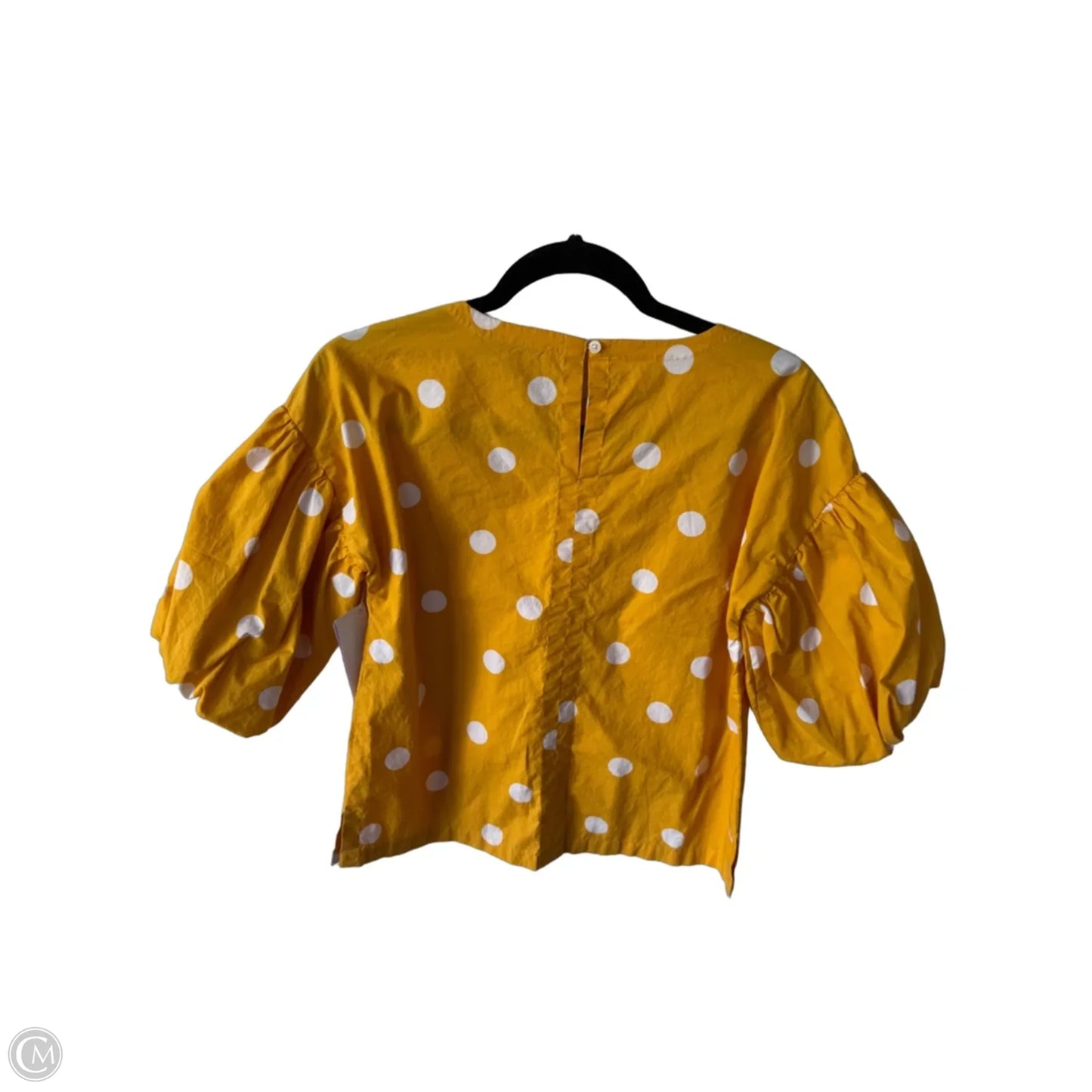Top Short Sleeve By Loft In Yellow, Size: Xxsp