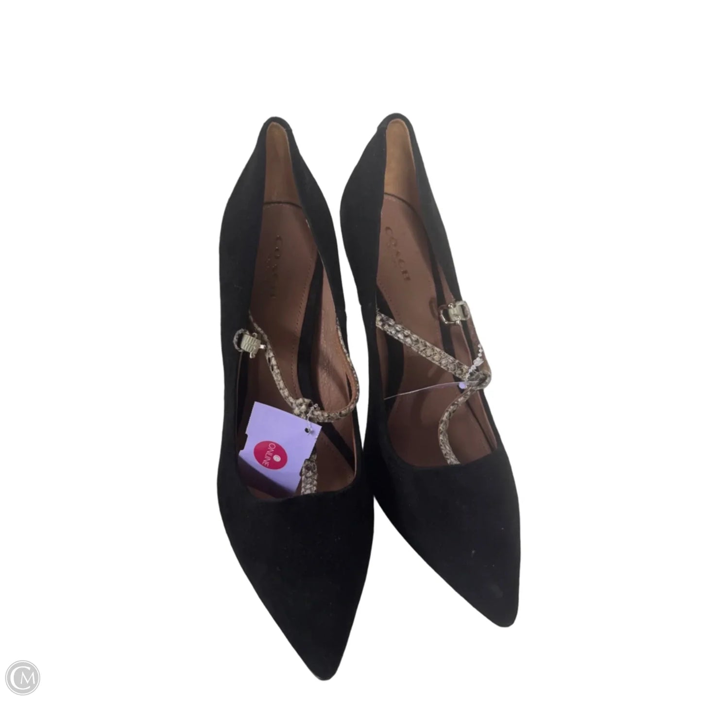 Shoes Designer By Coach In Black & Tan, Size: 8.5