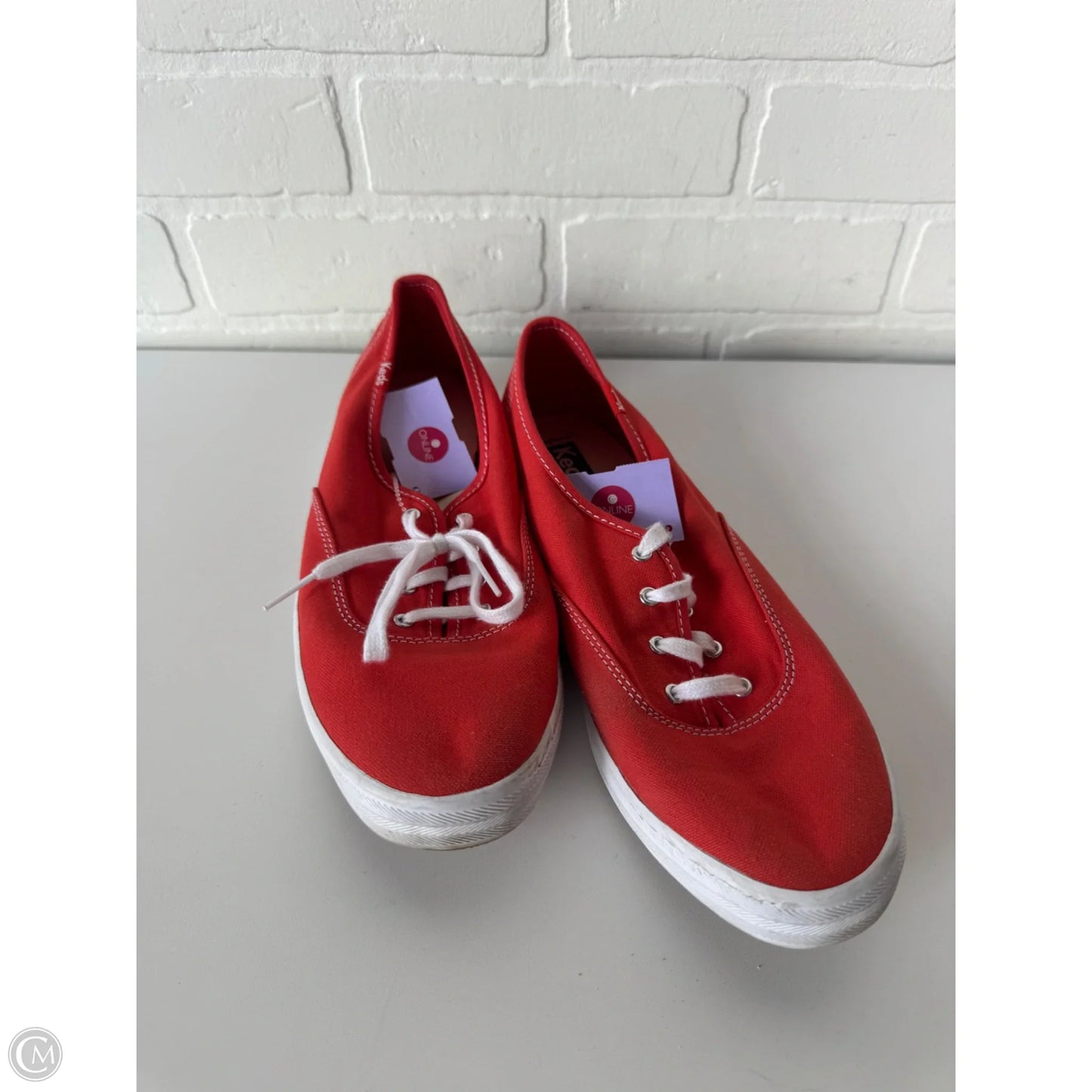 Shoes Sneakers By Keds In Red & White, Size: 10