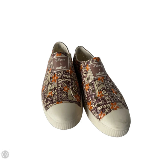 Shoes Flats By Clothes Mentor In Brown & Orange, Size: 10