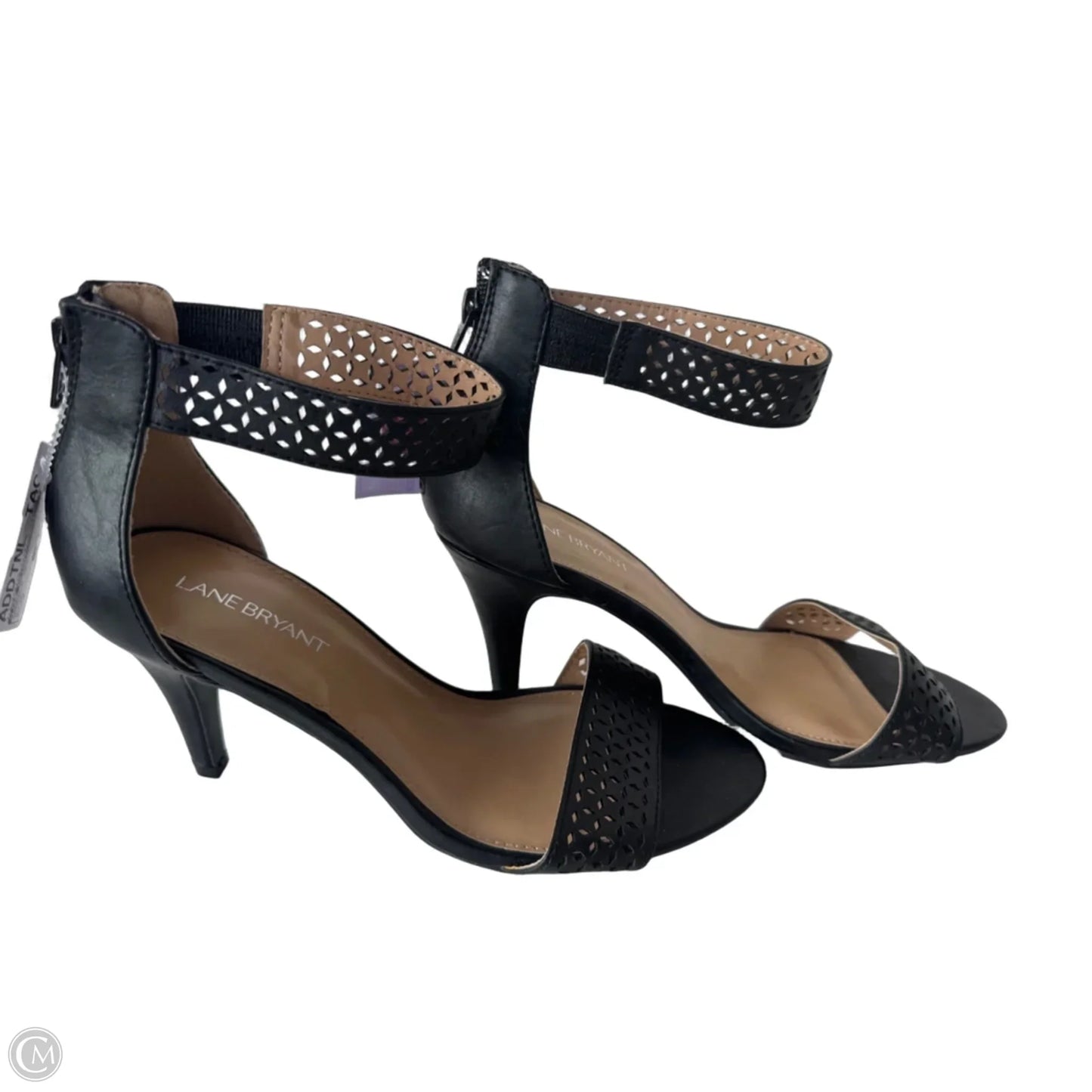Sandals Heels Stiletto By Lane Bryant In Black, Size: 9