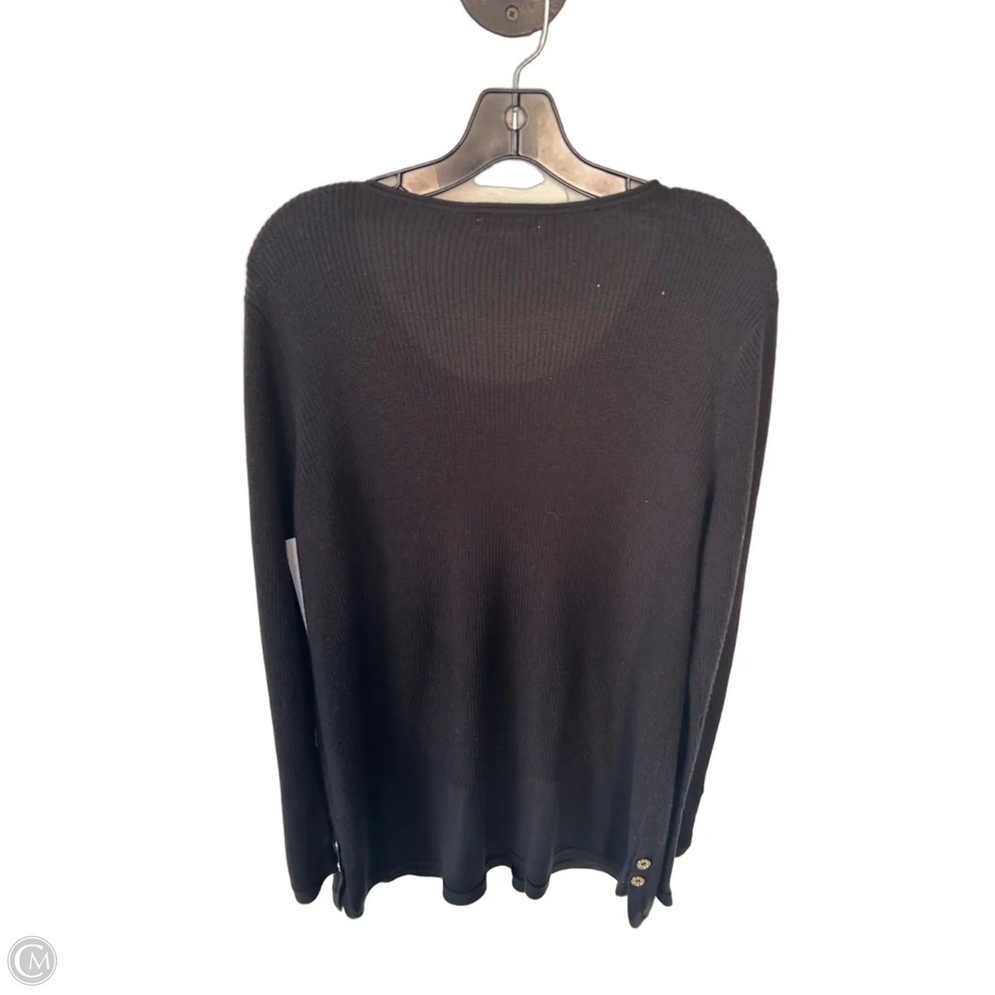 Sweater By Calvin Klein In Black, Size: L