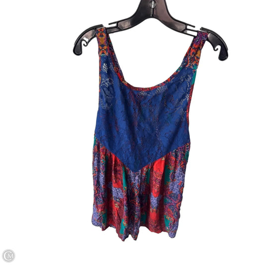 Tunic Sleeveless By Free People In Blue & Orange, Size: S