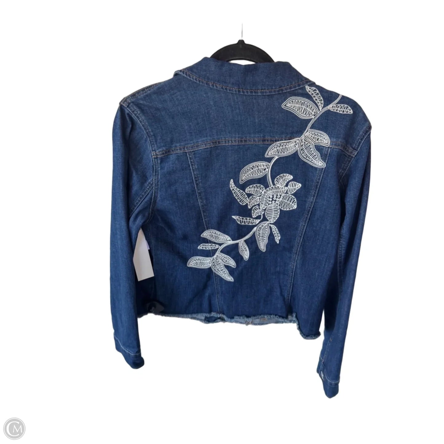 Jacket Denim By Chicos In Blue Denim, Size: M