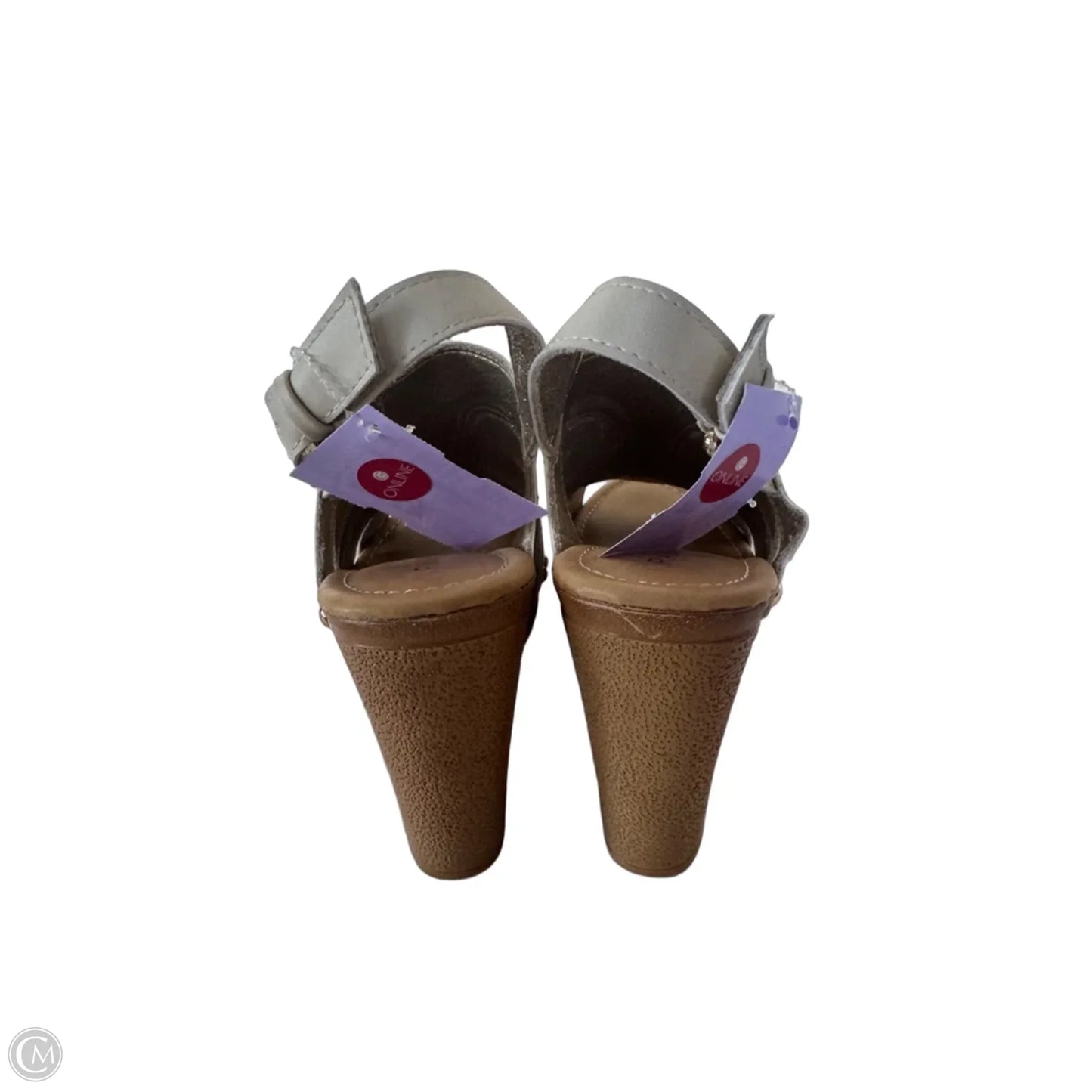 Sandals Heels Block By Rampage In Tan, Size: 7