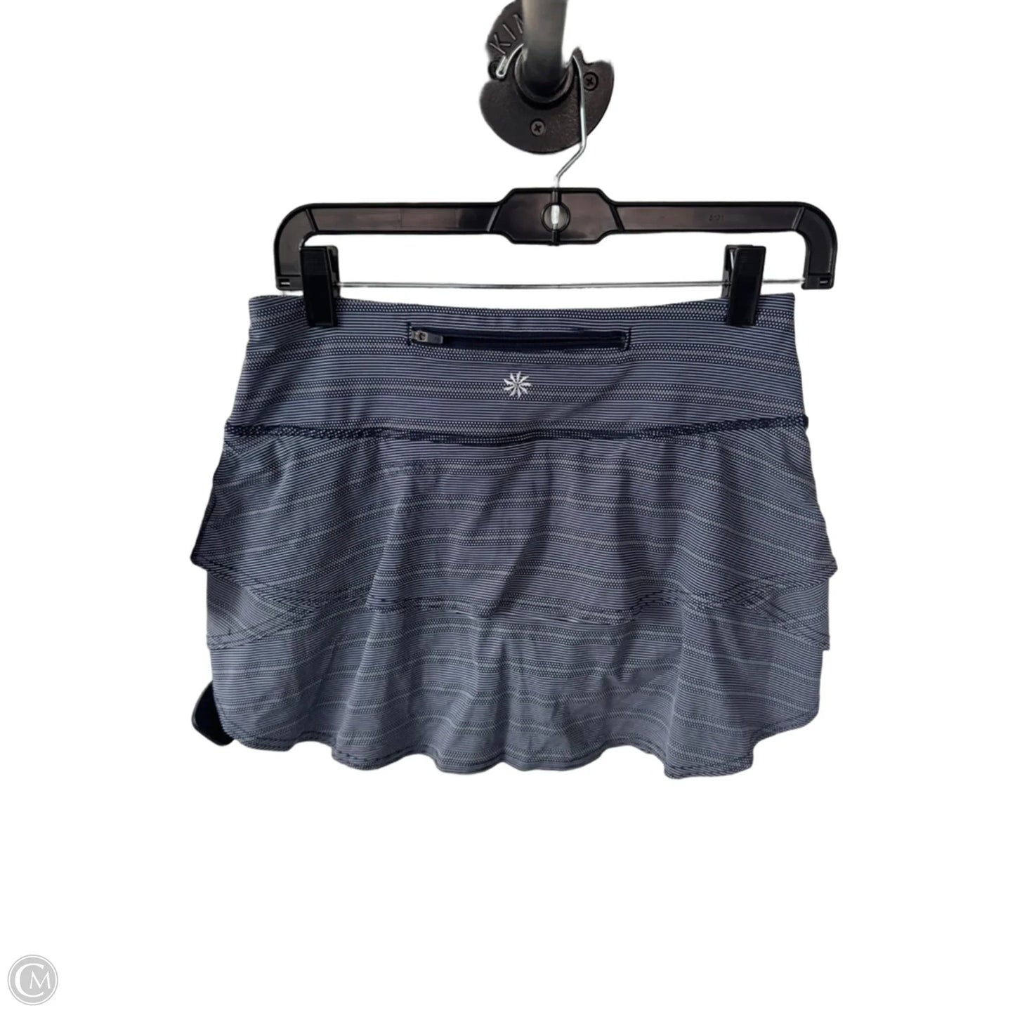 Athletic Skort By Athleta In Blue & White, Size: 4