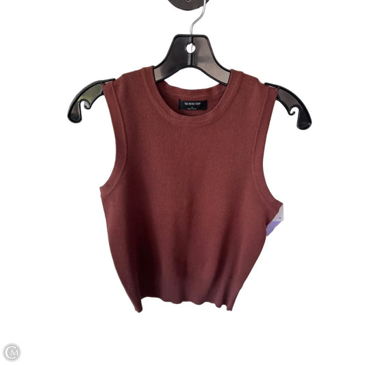 Vest Sweater By Workshop In Brown, Size: S
