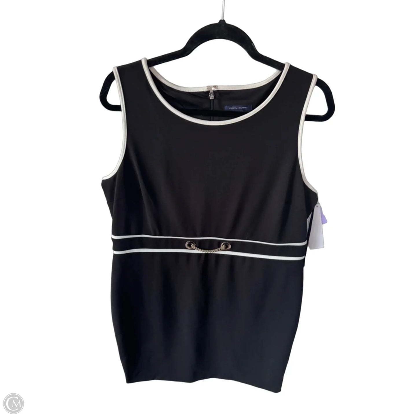 Dress Work By Tommy Hilfiger In Black & White, Size: Xl