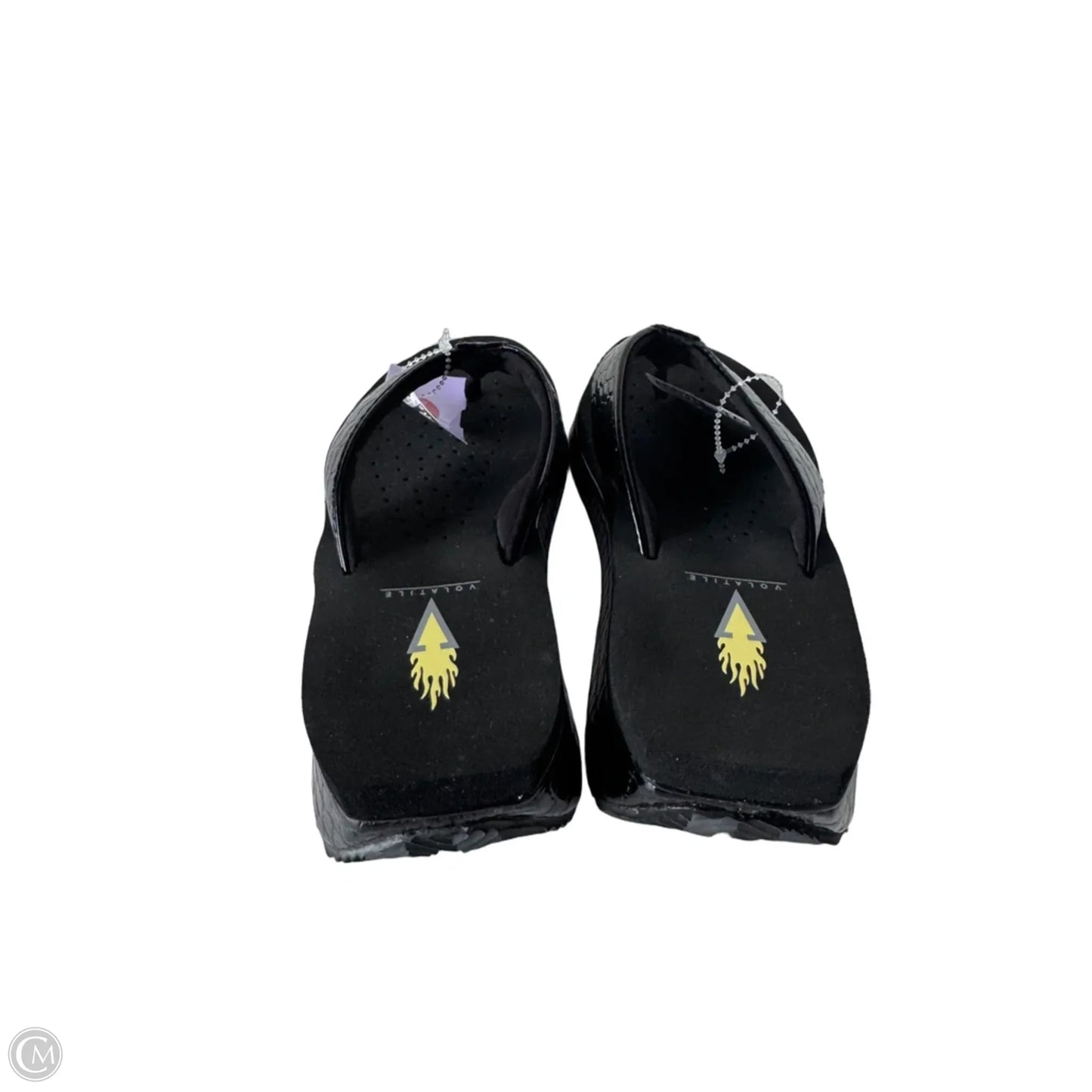 Sandals Flip Flops By Volatile In Black, Size: 6