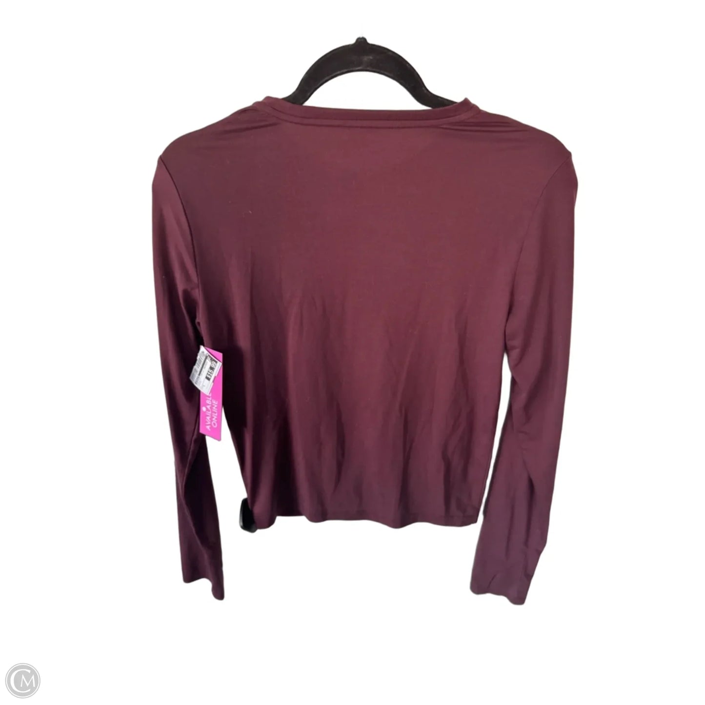 Athletic Top Long Sleeve Crewneck By Athleta In Maroon, Size: S