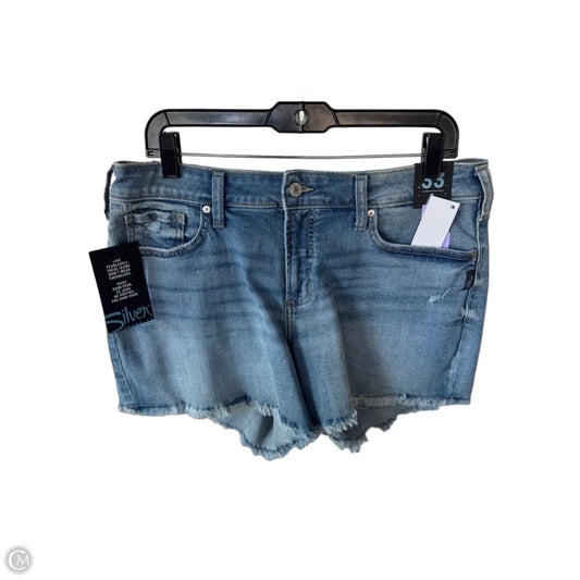 Shorts By Silver In Blue Denim, Size: 16