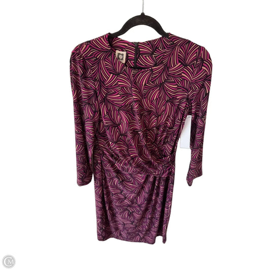 Dress Work By Anne Klein In Black & Pink, Size: M