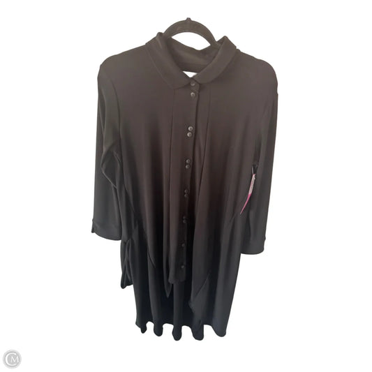 Tunic Long Sleeve By Sympli In Black, Size: M