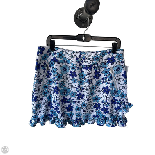 Athletic Skort By Tail In Blue & Brown, Size: 12