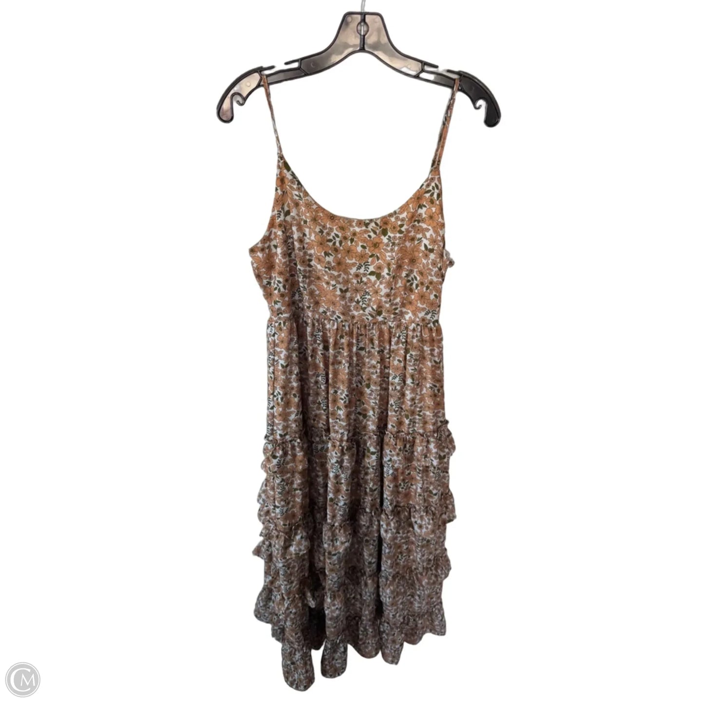 Dress Casual Maxi By Altard State In Tan & White, Size: L