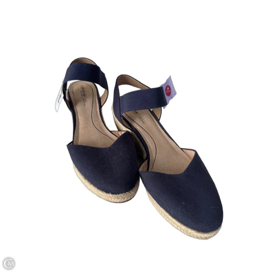 Shoes Heels Wedge By Life Stride In Blue, Size: 7.5