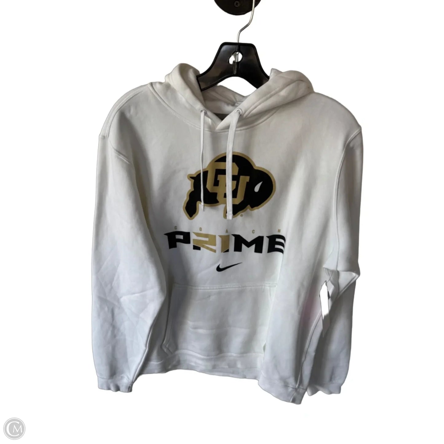 Sweatshirt Hoodie By Nike In White, Size: M