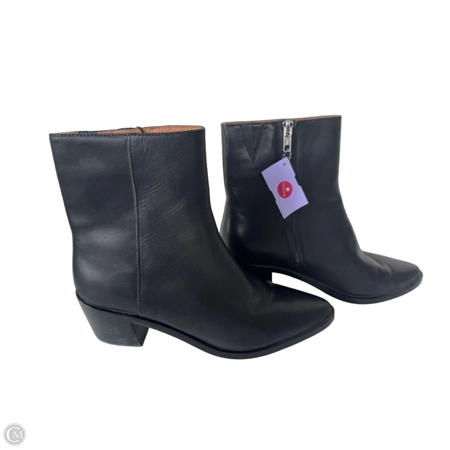 Boots Mid-calf Heels By Madewell In Black, Size: 9