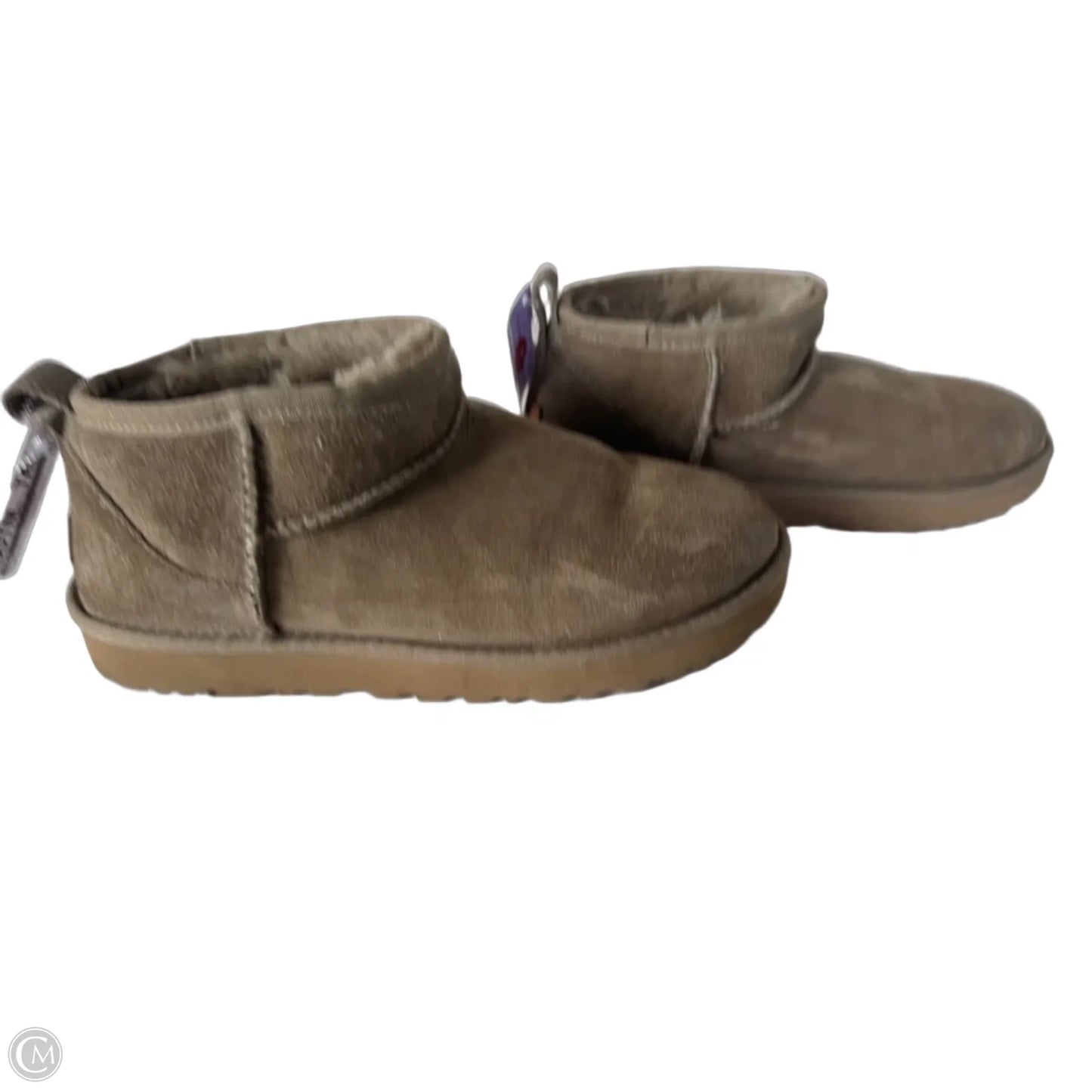 Slippers Designer By Ugg In Tan, Size: 8