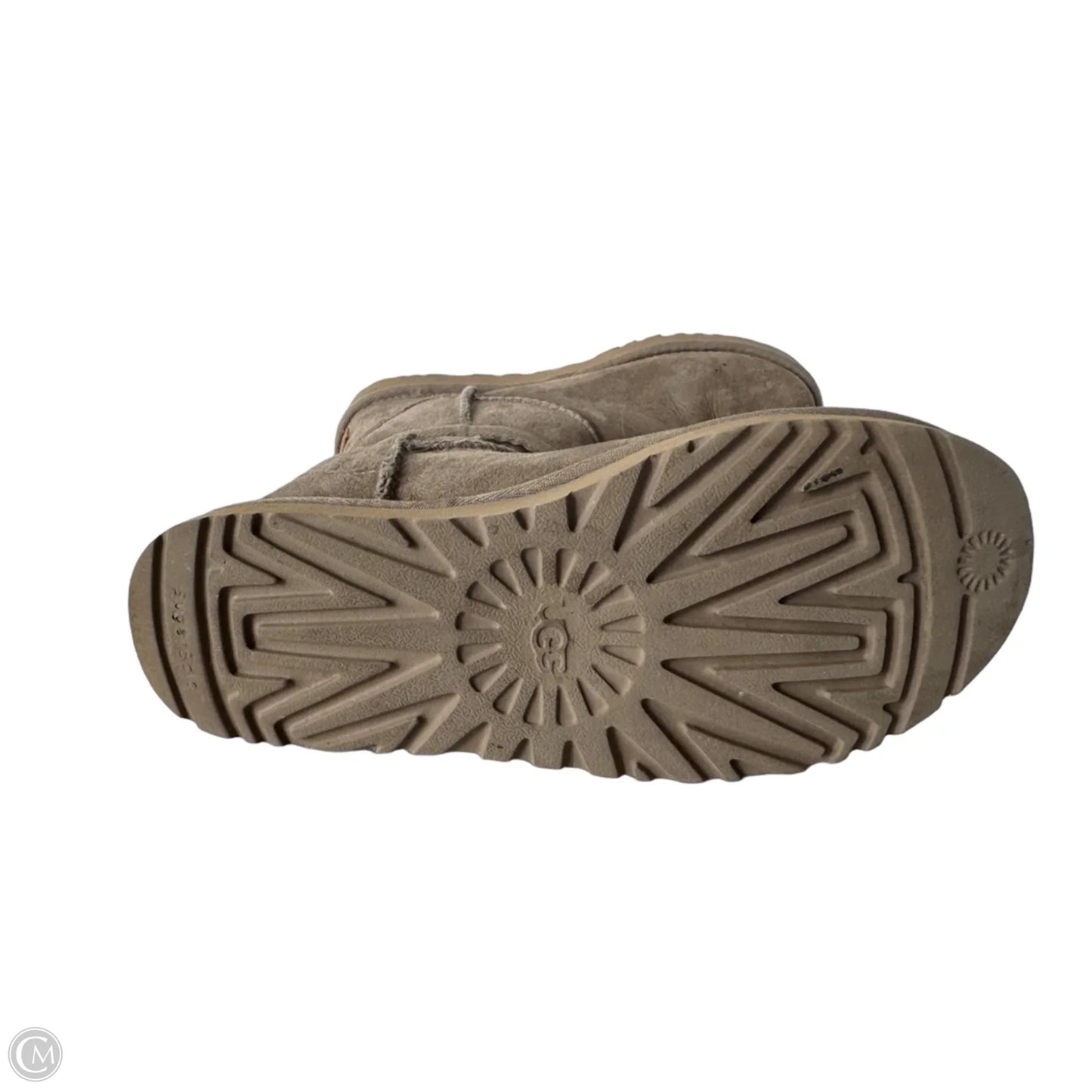 Slippers Designer By Ugg In Tan, Size: 8