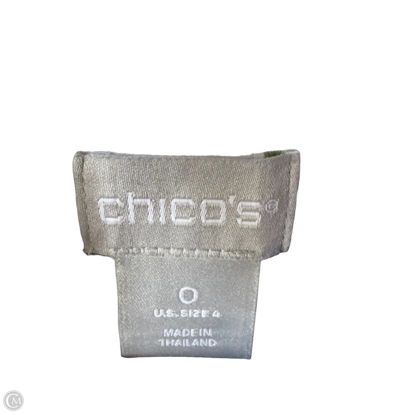 Tunic Long Sleeve By Chicos In Blue & White, Size: S