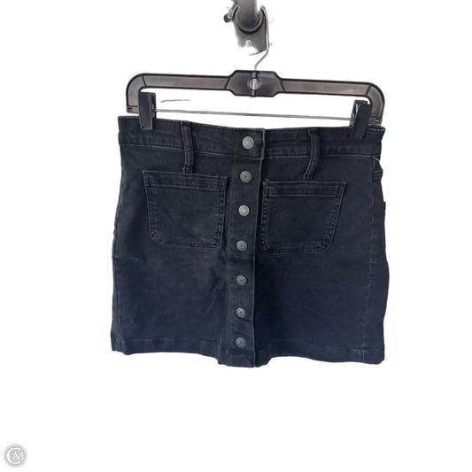 Skirt Mini & Short By Madewell In Black Denim, Size: 2
